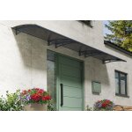 Canopia marquise de porte acier et acrylique aquila 4500 gris (4, 53 m)