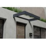 Canopia marquise pour porte en alu et acrylique sophia 1600 (95 x 160 cm)