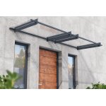 Canopia marquise de porte en aluminium et acrylique nancy 3000 (3 m)