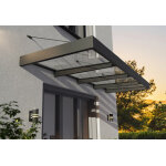 Canopia marquise de porte en aluminium et acrylique sophia xl 4000 (3, 79 m)