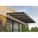 Canopia marquise de porte en aluminium et acrylique sophia xl 8000 (7, 50 m)