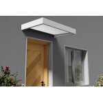 Canopia marquise de porte d?entr�e aluminium et acrylique sophia - 95 x 160 cm