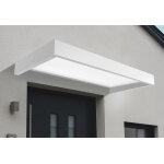 Canopia marquise de porte d?entre aluminium et acrylique sophia - 95 x 215 cm