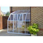 Canopia vranda en polycarbonate et acrylique sunroom blanche 2m