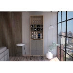 Design vicenza armoire de bar en bois 2 portes paris ? 52 x 40 x 179 cm