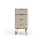 Design vicenza commode haute 4 tiroirs en bois agliana ? 45 x 39 x 90 cm