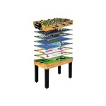 Devessport table multi - jeux 12 en 1 en bois - 124 x 61 x 81 cm