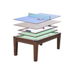 Devessport table multi - jeux convertible en table  manger : 4 jeux
