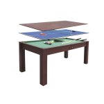 Devessport table multi - jeux convertible en table � manger : billard, ping - pong