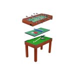 Devessport table multijeux 3 en 1 : billard + babyfoot + ping pong