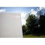 Dhaze plaque polycarbonate alvolaire transparent et opaque 32 mm - 1, 25 x 4 m