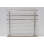 Dieda garde - corps en aluminium avec main courante plate ? 1 m