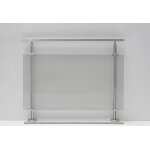 Dieda garde - corps en aluminium et verre acrylique ? 1 m