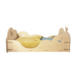 Elysta lit montessori en bois + sommier 60 x 120 cm