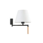 Faro applique murale en m�tal, bambou et textile ? 22 cm - ron