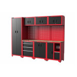 Feistos meuble d?atelier avec rangements et �tabli juno 3 ? 264 x 45 x 198 cm