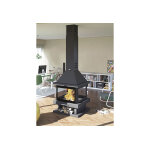 Fm calefaccion chemin�e centrale double combustion 4 c�t�s vitr�s 17, 5 kw - c - 204 k