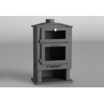 Fm calefaccion chemine pole  bois + four + bcher 9, 5 kw ch - 4