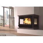 Fm calefaccion insert  bois double combustion 12, 6 kw - it - 173 3 faces vitres