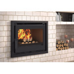 Fm calefaccion insert  bois double combustion en acier 12, 6 kw ? i - 170