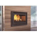 Fm calefaccion insert  bois double combustion foyer vermiculite 12, 8 kw - i - 180