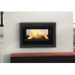 Fm calefaccion insert  bois double face en acier brenne ? 12, 5 kw