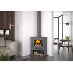 Fm calefaccion po�le � bois d'angle double combustion et bucher inf�rieur 11 kw ? ch - 5
