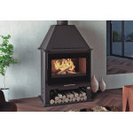 Fm calefaccion pole  bois double combustion en acier avec bcher ? 12, 5 kw