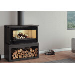 Fm calefaccion pole  bois double combustion en acier victor ? 12, 5  13, 5 kw