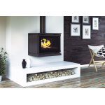 Fm calefaccion pole  bois double combustion  suspendre avec turbines 17 kw - m - 170 k