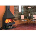 Focgrup chemine frontale sans porte avec base et foyer rfractaire ch44