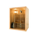 France sauna sauna 3 places panoramique en �pic�a + po�le �lectrique 3, 5 kw ? sense 3