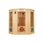 France sauna sauna infrarouge d'angle quartz et carbone 3 / 4 places ? apollon 3c