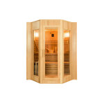 France sauna sauna traditionnel en bois 4 places + pole 6 kw + kit sauna ? zen 4