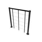 Garde - corps d?tage acier inoxydable et pvc pour escalier minka ? 1 m