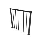 Garde - corps d?�tage en acier et pvc pour escalier minka ? 1 m