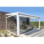Gardendreams vranda en verre securit 8mm coulissant et polycarbonate 16 mm legend 4x3m