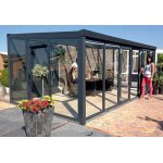 Gardendreams vranda en verre securit 8mm et polycarbonate 16 mm legend 7x3m