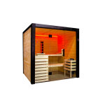 Harvia, sauna finlandais traditionnel en bois massif 4 places - family large