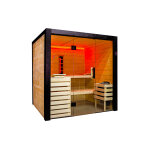 Harvia, sauna finlandais traditionnel / infrarouge 4 pers. - family large hybride