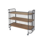 Heute - wohnen chariot de service  tagres mobiles en mtal et bois massif