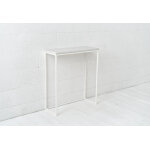 Iddo slow living console blanche design en acier et en bton 65 x 25 x 75 cm - urban