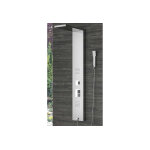 Karag colonne de douche hydromassante en inox - 18 x 50 x 133 cm