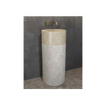 Karag vasque de salle de bain en colonne en pierre naturelle ?  41 x 92 cm