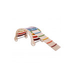 Katehaa jeu  bascule avec mur d?escalade montessori en bois - 183 x 60 x 60 cm