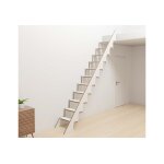 Klapster escalier pliable en bois comfort : 190 � 310 cm ? finition hpl blanc
