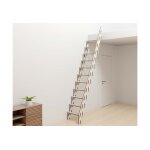 Klapster escalier pliable en bois ultra light : 130 � 315 cm ? finition hpl blanc