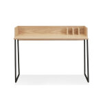 Kokoon design bureau en bois de chne et mtal - zlos