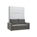 Leaderbed lit escamotable en bois 140 x 200 cm avec canap  coffre