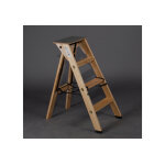 Levigne escabeau en bois avec tablette